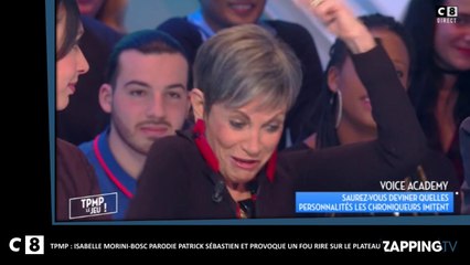 TPMP : Isabelle Morini-Bosc parodie Patrick Sébastien, l’hilarante vidéo