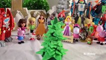 Play-Doh Christmas Tree Princesses Dora Sofia the First Rescue Bots Spider Man Peppa Pig Toy Review