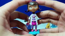 6 Disney Junior Doc McStuffins Figurine Playset 1 - Chilly Squeakers Gabby Lambie Donny