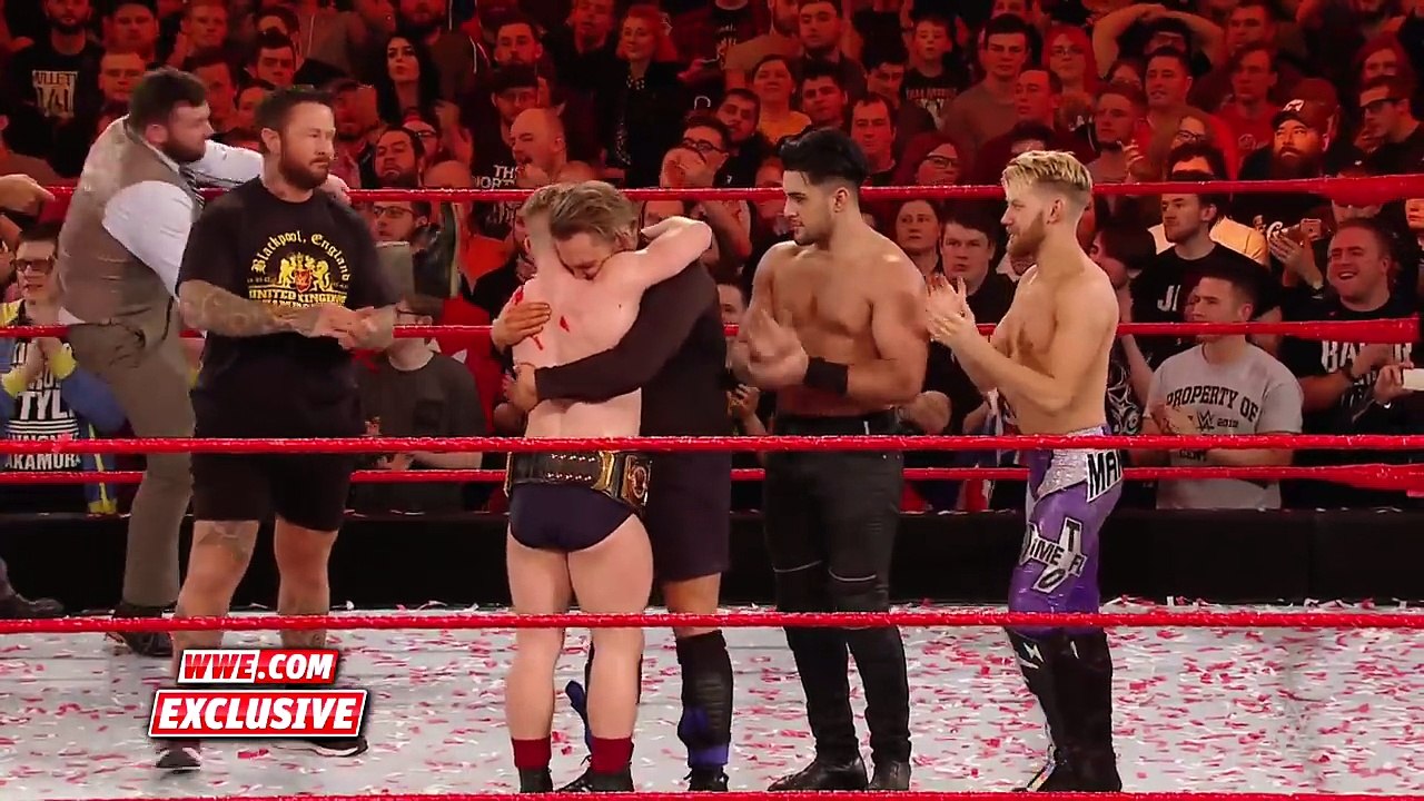 WWE United Kingdom Champion Tyler Bate celebrates his historic victory- Exclusive, Jan. 15, 2016 - YouTube