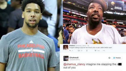 Jahlil Okafor's Dad THREATENS 76ers Blogger: "Imagine Me Slapping the Sh!t Out of You"