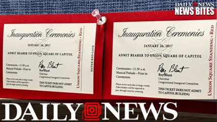 Scalpers Take A Loss On Tickets To Trump's Inauguration