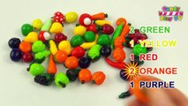 Учим цвета с фруктами и овощами | конкурс весело обучения | изучение цветов для детей