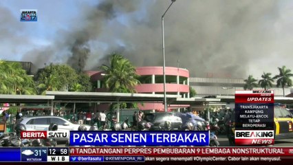 Download Video: Hampir Seluruh Kios Blok 1 dan 2 Pasar Senen Hangus Terbakar