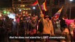 US LGBT community brings 'dance party' demo to Pence's street