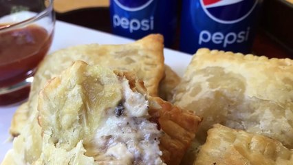 Cheesy Chicken Mushroom Puff Pastrys