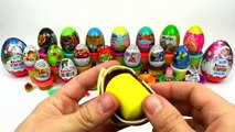 30 Surprise Eggs Kinder Hello Kitty Peppa Pig Disney Pixar Furuta Super Mario