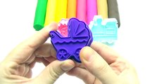 Learn Colors Play Doh Disney Princesses Train Stroller Molds Fun & Creative for Children