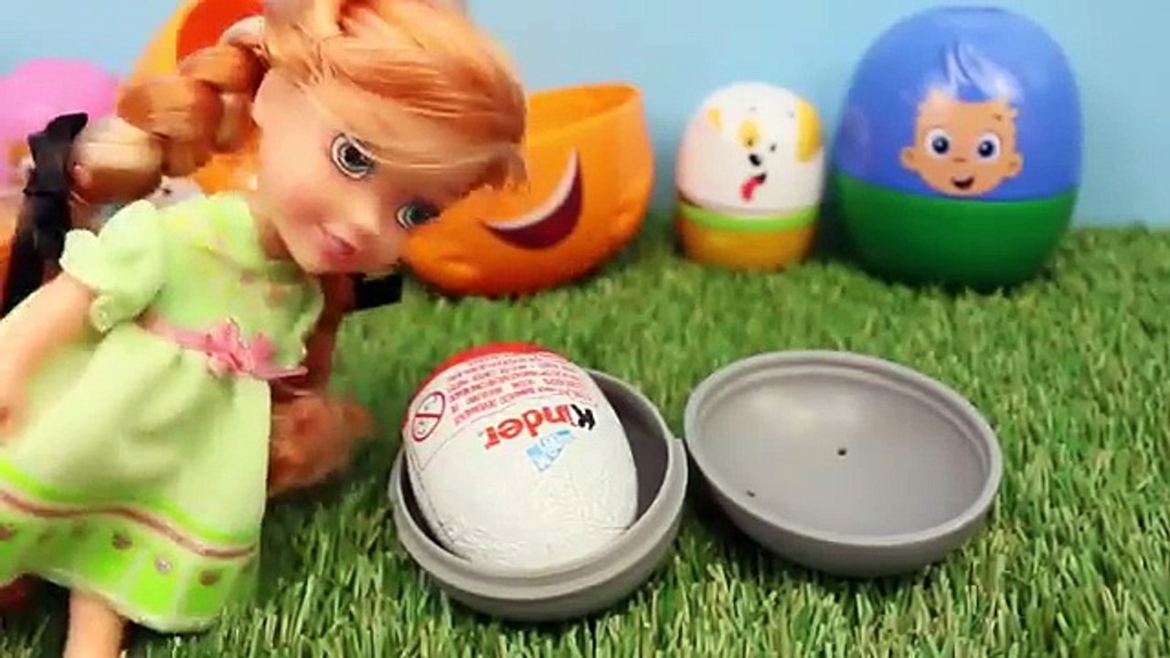 Frozen Kids Elsa Anna Toddler Dolls Bubble Guppies Surprise Eggs Frozen Trolls Toy amp Shopkins