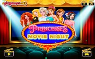 Princesses Movie Night - Moana, Aurora, Elsa, Belle, Anna, Snow White Dress Up Game For Kids