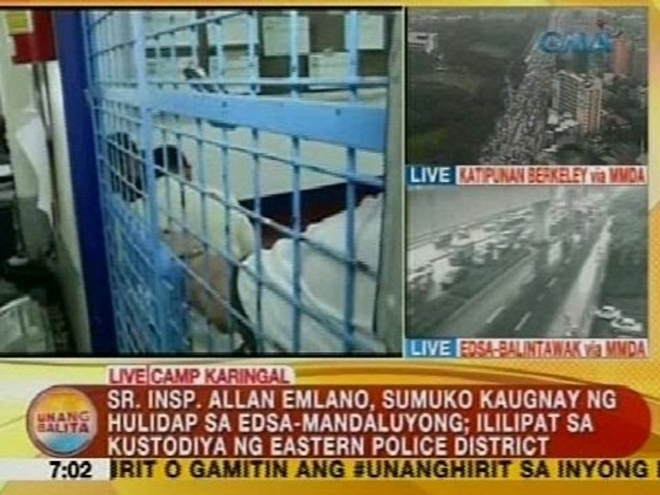 UB: Sr. Insp. Emlano, sumuko kaugnay ng hulidap sa EDSA