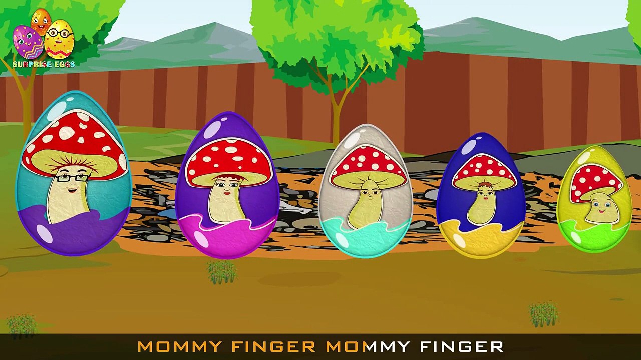 Mushroom Surprise Egg |Surprise Eggs Finger Family| Surprise Eggs Toys Mushroom