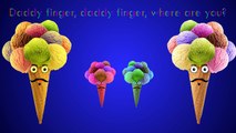 Cherry Caramel Finger Family Ice Cream Songs Daddy Finger Nursery Rhymes