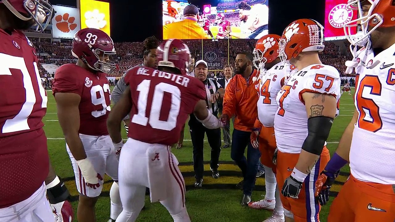2017-01-09 CFPCG Clemson Tigers vs Alabama Crimson Tide 1st Quarter