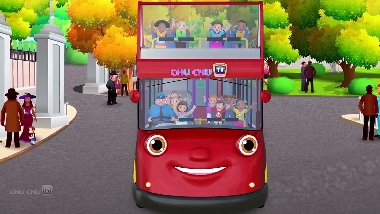Wheels On The Bus Go Round And Round Song | London City | Popular Nursery Rhymes by ChuChu TV