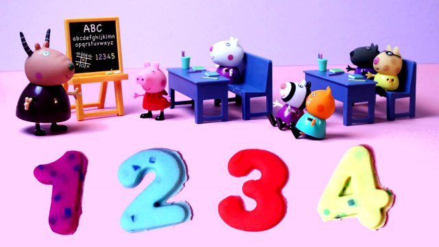 PEPPA PIG School Learn the Numbers Counting with Peppa and Friends
