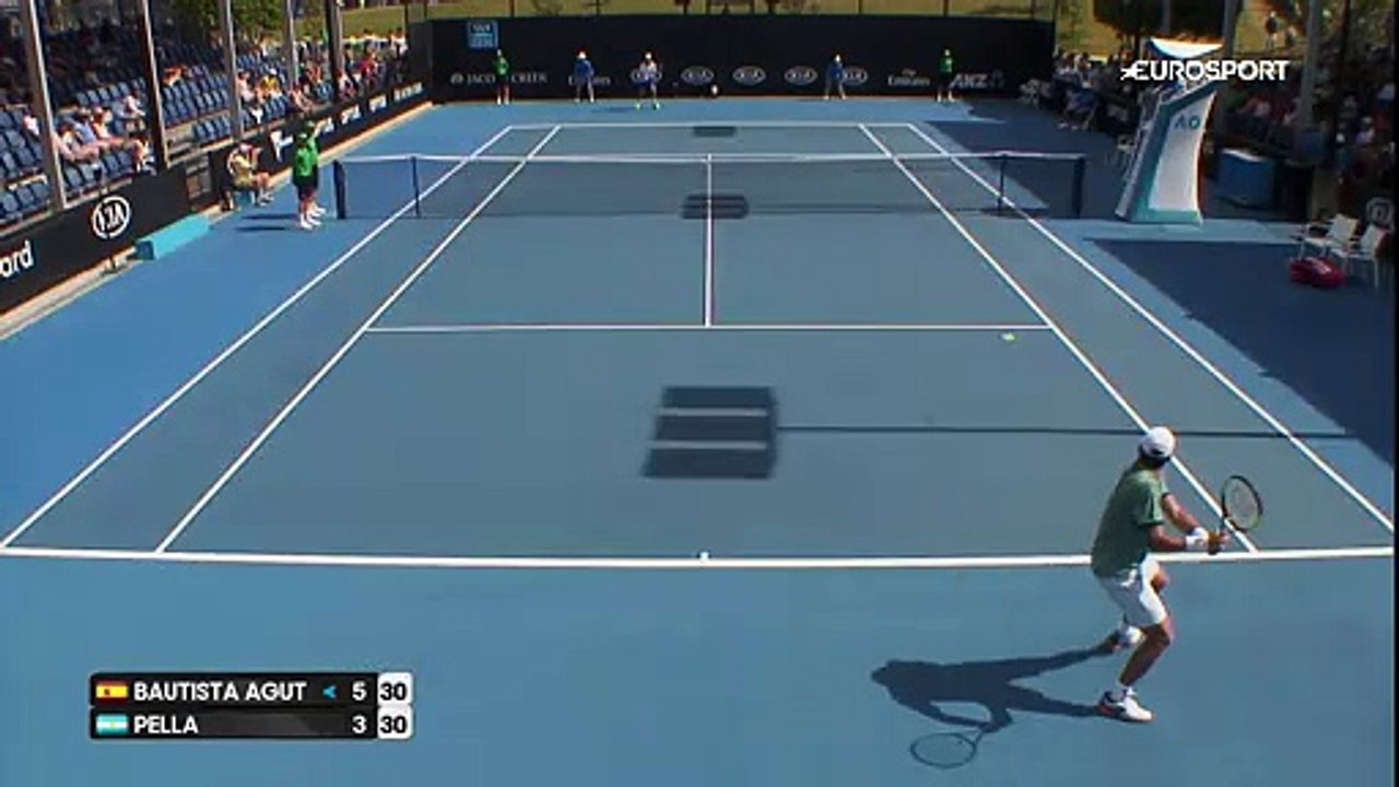 Avustralya Açık 2017: Roberto Bautista Agut – Guido Pella (Özet)
