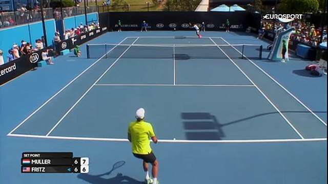 Avustralya Açık 2017: Gilles Muller - Taylor Fritz (Özet)
