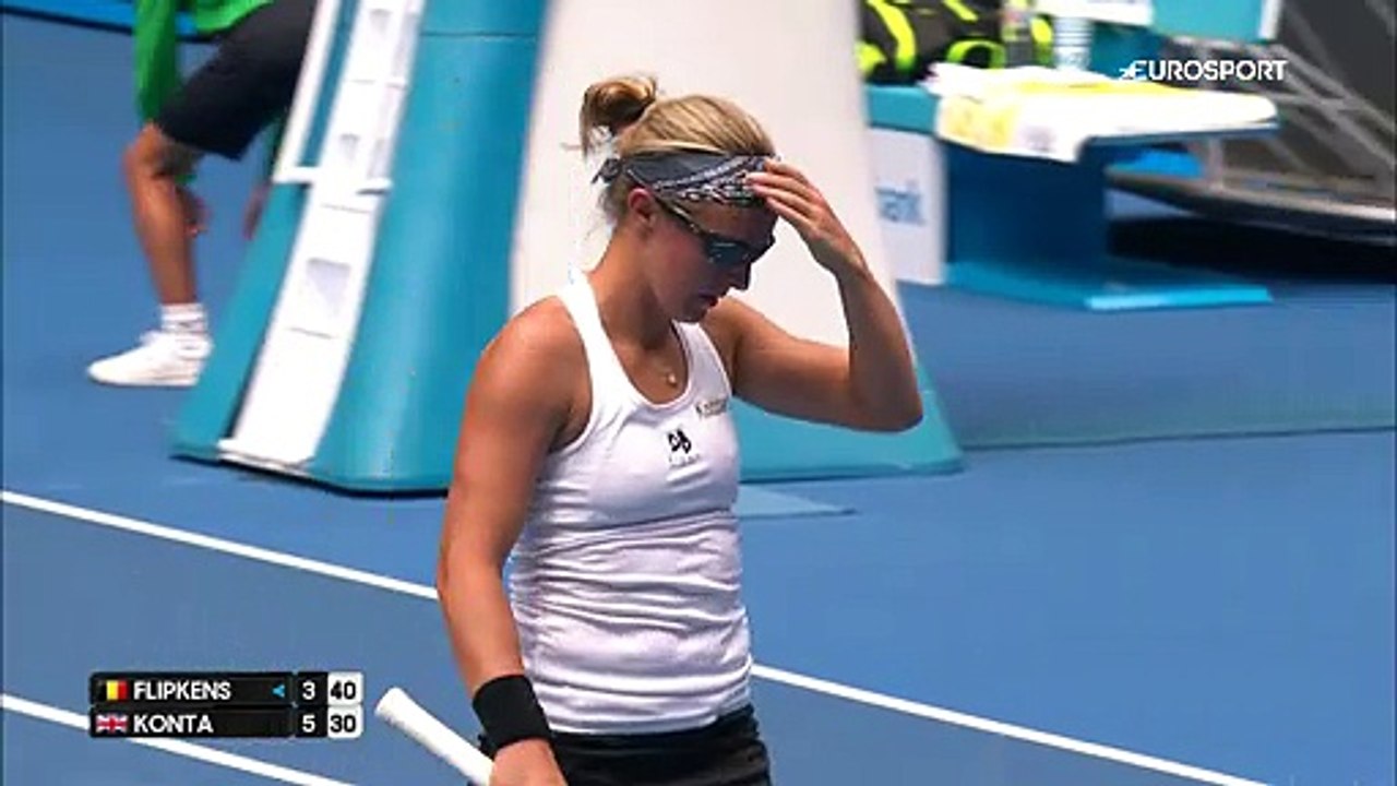 Avustralya Açık: Johanna Konta - Kirsten Flipkens (Özet)
