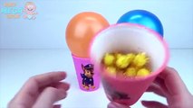 Balls and Cups Surprise Toys Paw Patrol Collection Rainbow Learn Colours in English for Kids