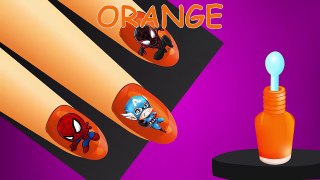 Colors for Children to Learn with Hand Nail Arts for Kids Toddlers - Colours for Kids to Learn #2