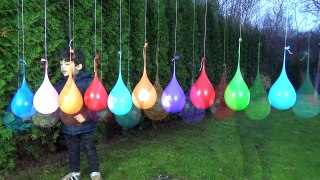 Learn Numbers and Colors with Wet Water Balloons for Children, Toddlers and Babies