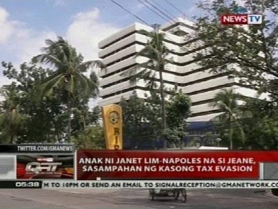 QRT: Anak ni Janet Lim-Napoles na si Jeane, sasampahan ng kasong tax evasion