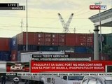 Paglilipat sa Subic Port ng mga container van sa Port of Manila, ipagpapatuloy bukas