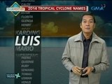 24Oras: Bagyo na papangalanang 