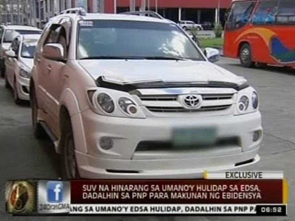 24Oras: SUV na hinarang sa umano'y hulidap sa EDSA, dadalhin sa PNP para makunan ng ebidensya