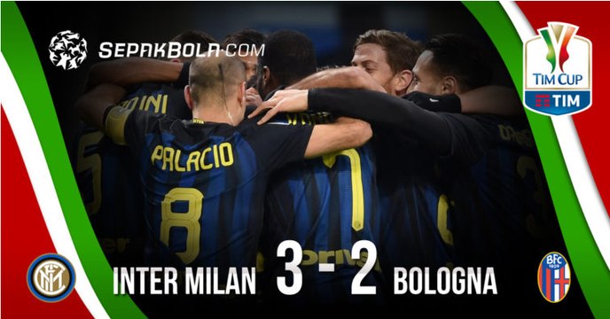 CUPLIKAN GOL Inter 3-2 Bologna Sengit! Butuh Babak Extra Time Untuk Singkirkan Rossoblu