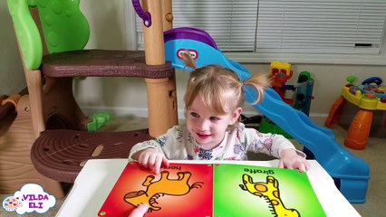 Learn ANIMALS NAMES SOUNDS for Children Learning Videos Teaches Animals Eli with Educational Book