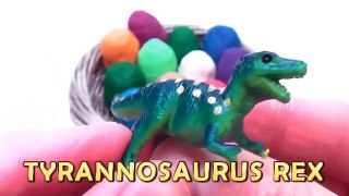 Peppa Pig Learning Colors With Play Doh Dinosaurs  Finer family Nursery Rhymes For Childr