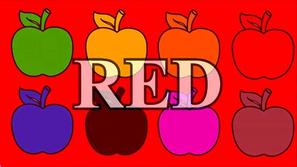 Learn Colors with this Apples Coloring Pages Video Learning For Kids