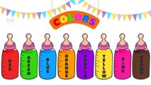 Learning Colors with 3D Colour Liquids Baby Bottles   Toys Inside Bottles for Babies Kids