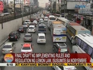 Final draft ng implementing rules and regulation ng Lemon Law, isusumite sa Nobyembre