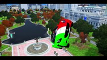 Молния Маккуин против автомобилей Ferrari для детей Дисней автомобили Pixar Паук Детские песни стишки