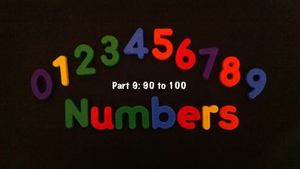 Learn to Count, Learning Numbers 1-100 Part 9- 90-100