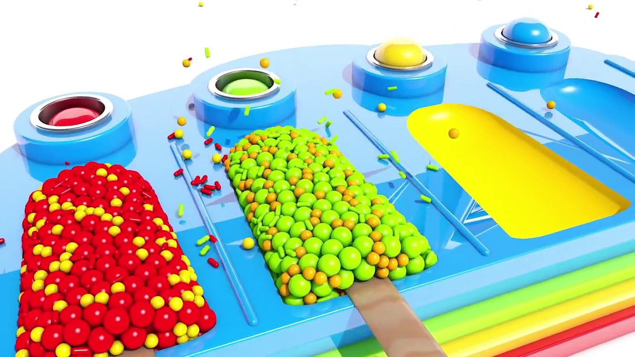 Learning Colors with NEW 3D Popsicle Machine for Kids and Children