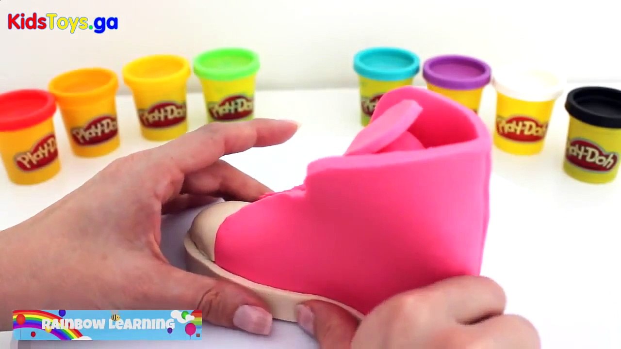 Kids Toys P3  How to Make Sneakers with PlayDoh  Play Dough Art  Fun Creative For Kids   YouTube