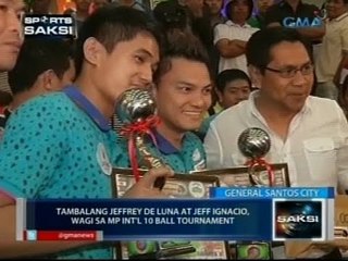 Saksi: Tambalang Jeffrey de Luna at Jeff Ignacio, wagi sa MP International 10 Ball Tournament