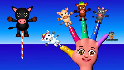 HORSE Pop Finger Family - Finger Family Nursery Rhymes For Children - Daddy Finger Song