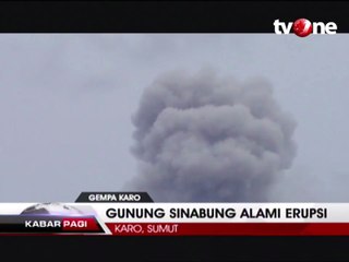 Gunung Sinabung Kembali Alami Erupsi