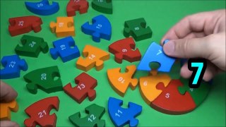 Learning NUMBERS   Learn Numbers with Kids WOODEN PUZZLE VOL 8