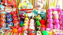 50 Kinder Surprise Eggs, Hello kitty, Cars 3, Monsters, Spongebob, Pixar, Mickey Mouse , Peppa Pig