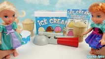 Мороженое игрушки! Эльза и Анна малышей наслаждаться мороженым! Лучшие обучающие видео для детей учим цвета