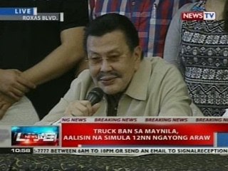 NTVL: Truck ban, aalisin na sa Maynila