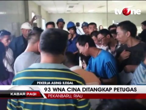 93 Pekerja Asing Ilegal Asal Cina Ditangkap Petugas