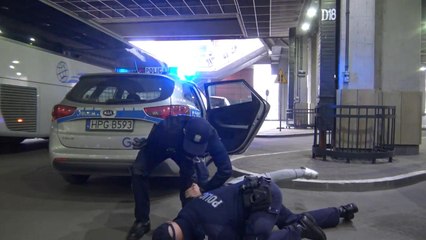 Polish police in action
