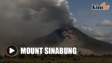 Indonesia's Sinabung volcano spews hot ash